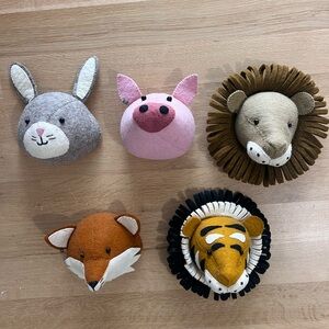 Fiona Walker Mini Animal Wall Decor Set